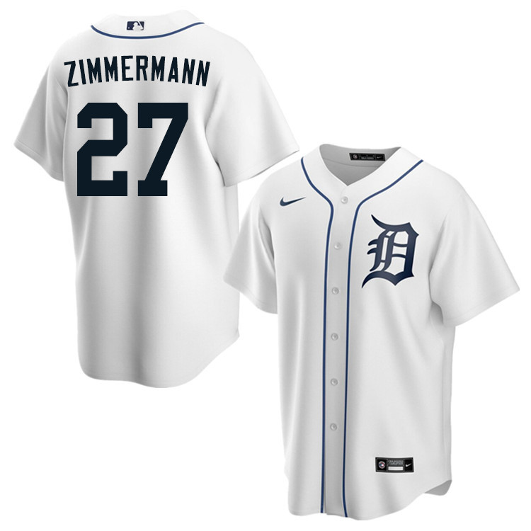 Nike Men #27 Jordan Zimmermann Detroit Tigers Baseball Jerseys Sale-White